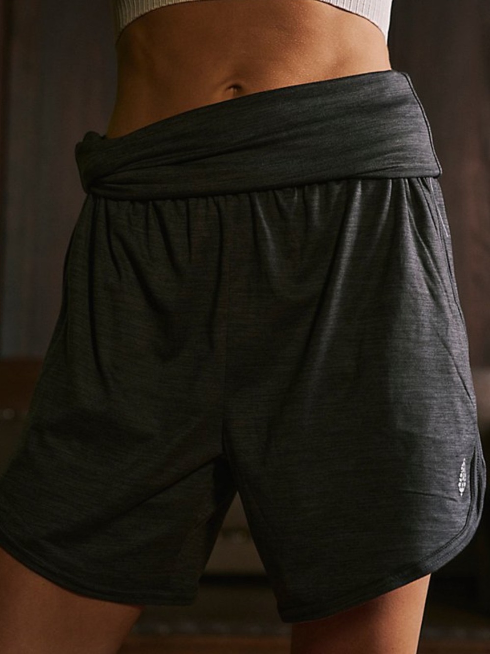 Free People FP Movement Shorts Womens Sublime Rebound Charcoal Gray Sz XS